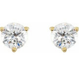 CVD 0.72ctw F/VS1 RD Martini Earrings 14KYG