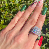 Cluster Diamond Ring RD/Prin/Bag 3.40ctw 14KWG