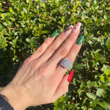 Cluster Diamond Ring RD/Prin/Bag 3.40ctw 14KWG