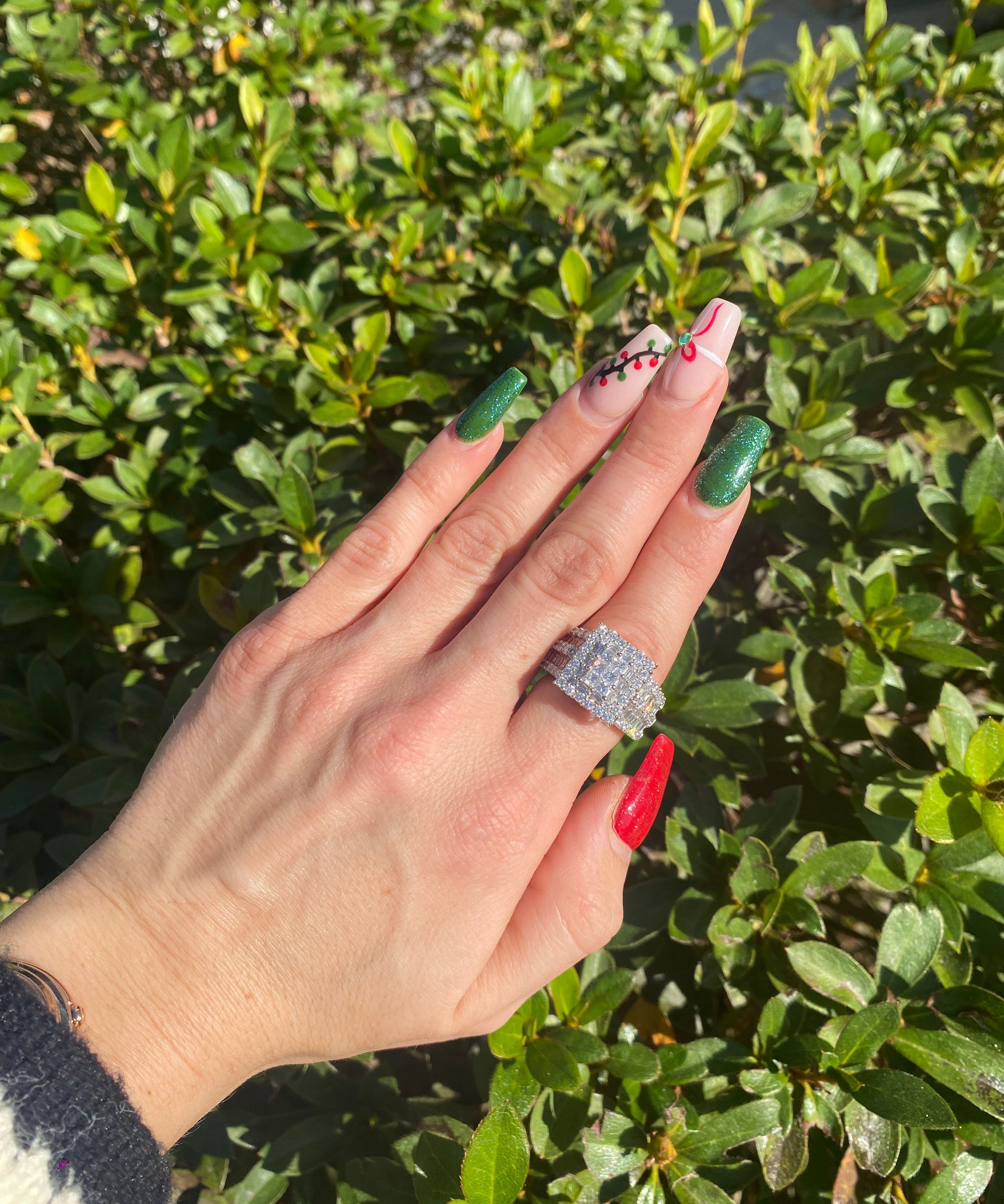 Cluster Diamond Ring RD/Prin/Bag 3.40ctw 14KWG