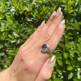 Diamond & Sapphire Ring Sz7.25