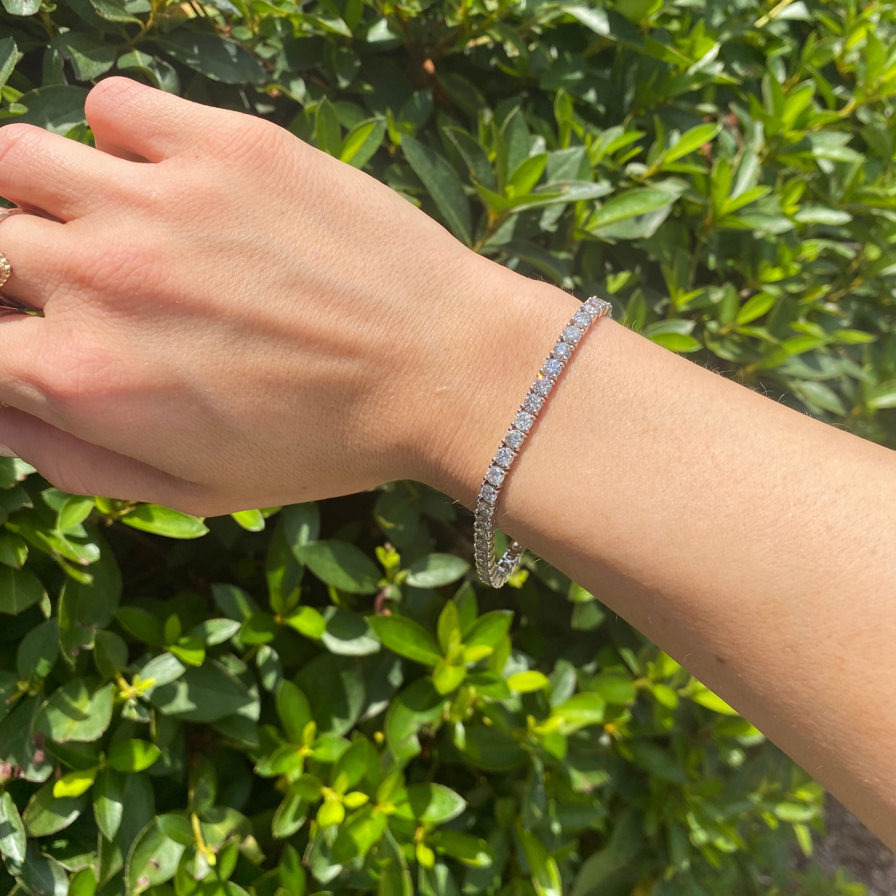 8.70ctw Dia Tennis Bracelet 14KWG