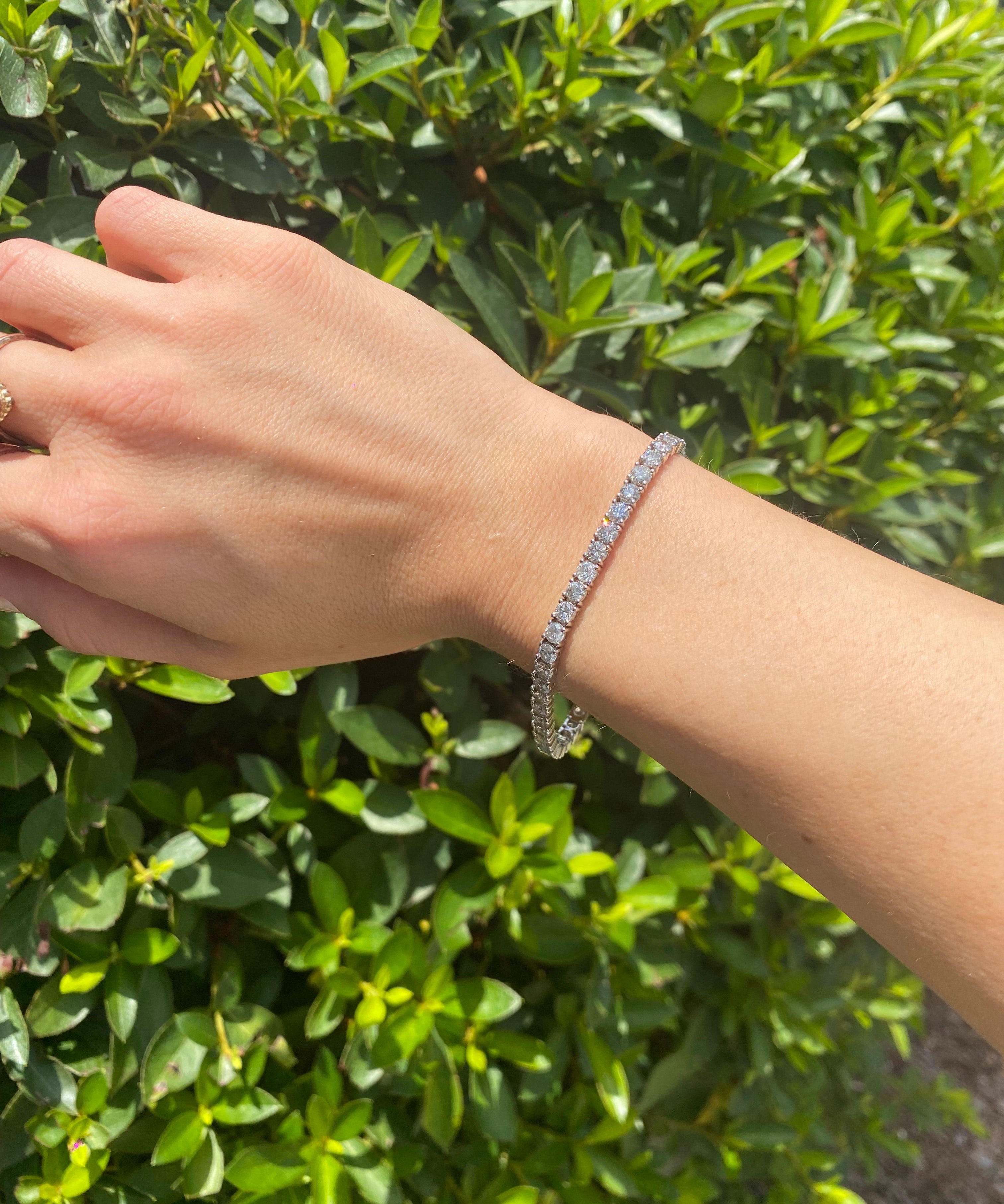 8.70ctw Dia Tennis Bracelet 14KWG