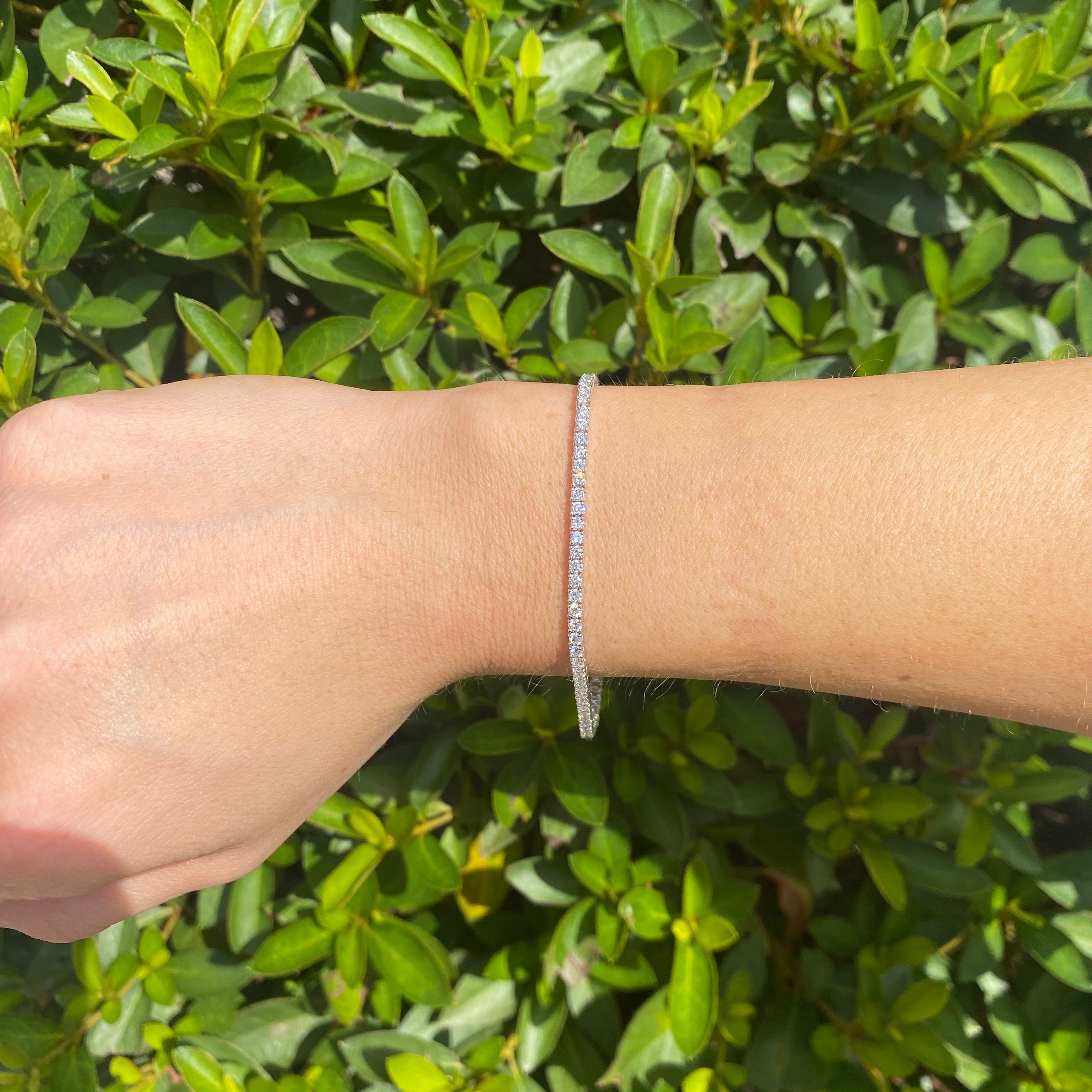 CVD Diamond Tennis Bracelet 3.02ctw 14KWG