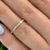 Custom RD/Bag CVD Diamond Wedding Band 0.34CT