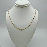 18" DBY Necklace 0.33CTTW 14KYG