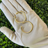Large Love Hoop Earrings 18KYG