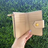 Gucci GG Gilbert Beige Leather Wallet