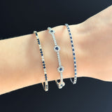 Sapph & Dia Alternating Flex Bangle P950