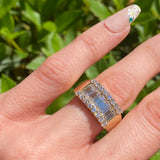 Custom EC/RD Diamond Ring 14KYG