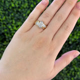 Princess Invisible Set Crossover Ring 14KYG