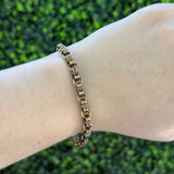 7.5" Tiffany & Co Rope Link Bracelet 14KYG