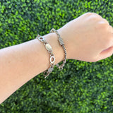 7.5" Tiffany & Co Oval Link Toggle Bracelet S925