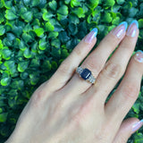 Levian Sapphire & Diamond Cocktail Ring 14KYG