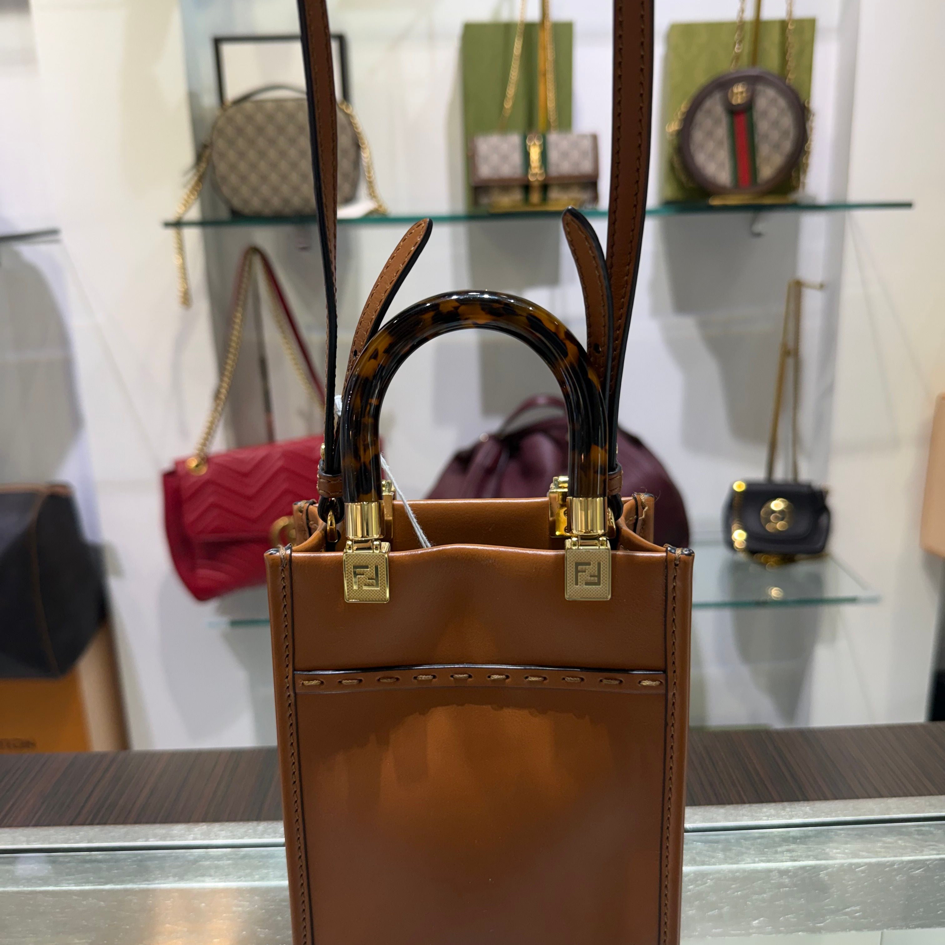Fendi Mini Sunshine Shopper Handbag