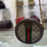 Gucci Ophidia Mini Gg Round Handbag (full set)