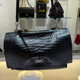Givenchy Shark Lock Calfskin/Croc Leather Handbag