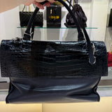 Givenchy Shark Lock Calfskin/Croc Leather Handbag