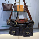 Louis Vuitton Caramel Manhattan Monogram Shoulder Handbag
