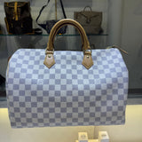 Louis Vuitton Speedy 35 White Damier