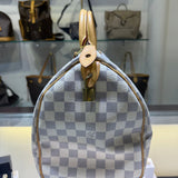 Louis Vuitton Speedy 35 White Damier