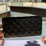 Chanel Wallet Quilted Gold Iridecent Flap
