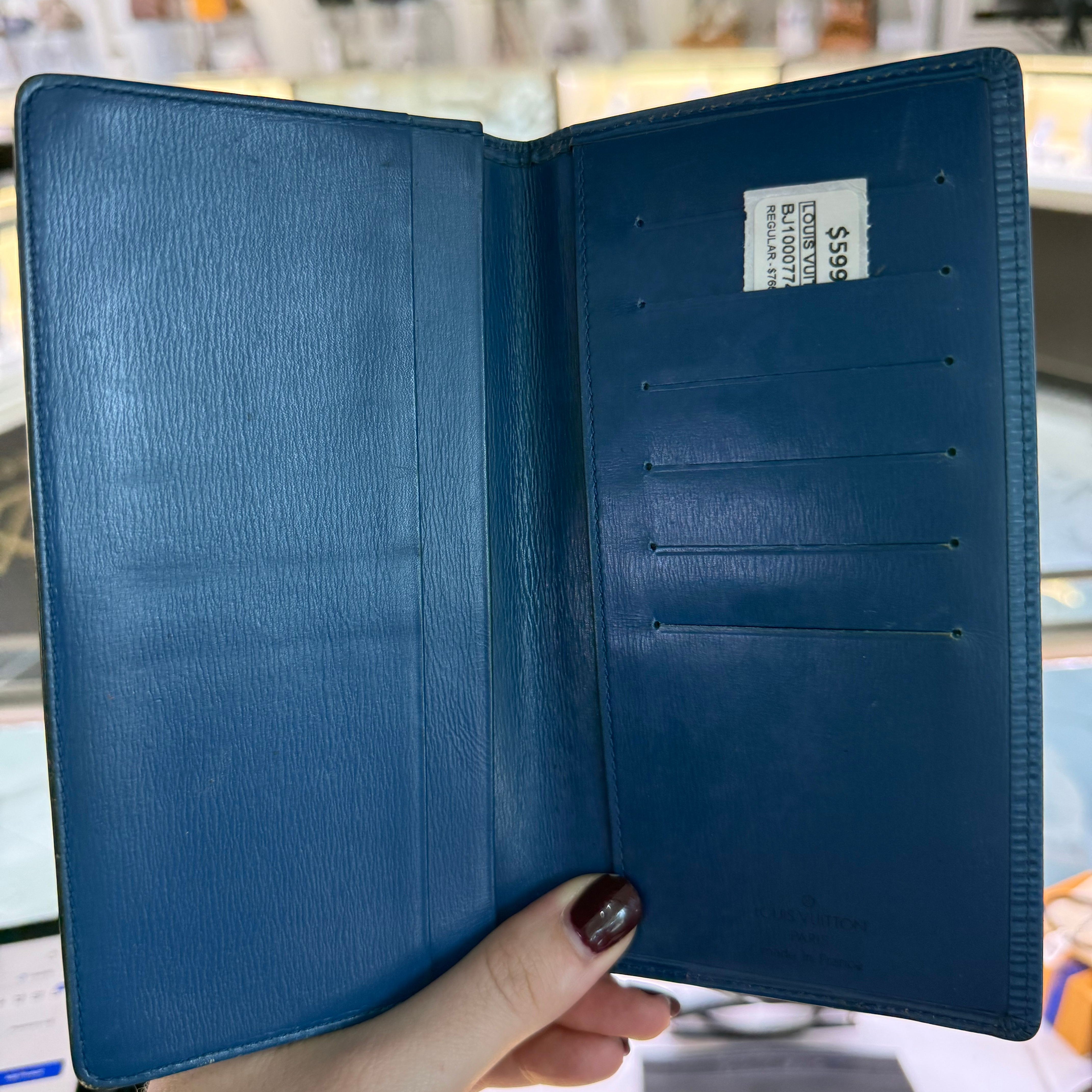 Louis Vuitton Epi Long Wallet (blue)