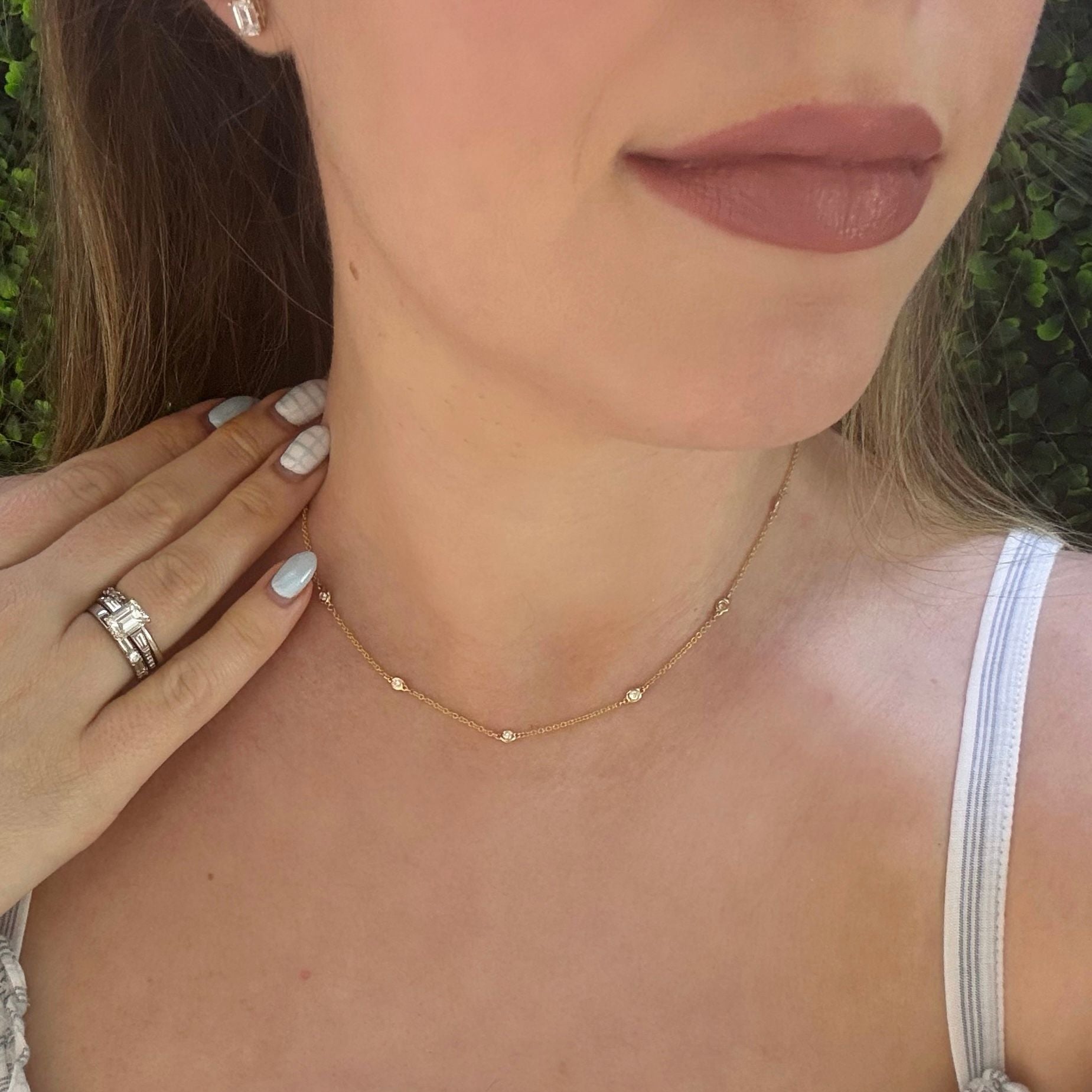 18" DBY Necklace 0.33CTTW 14KYG