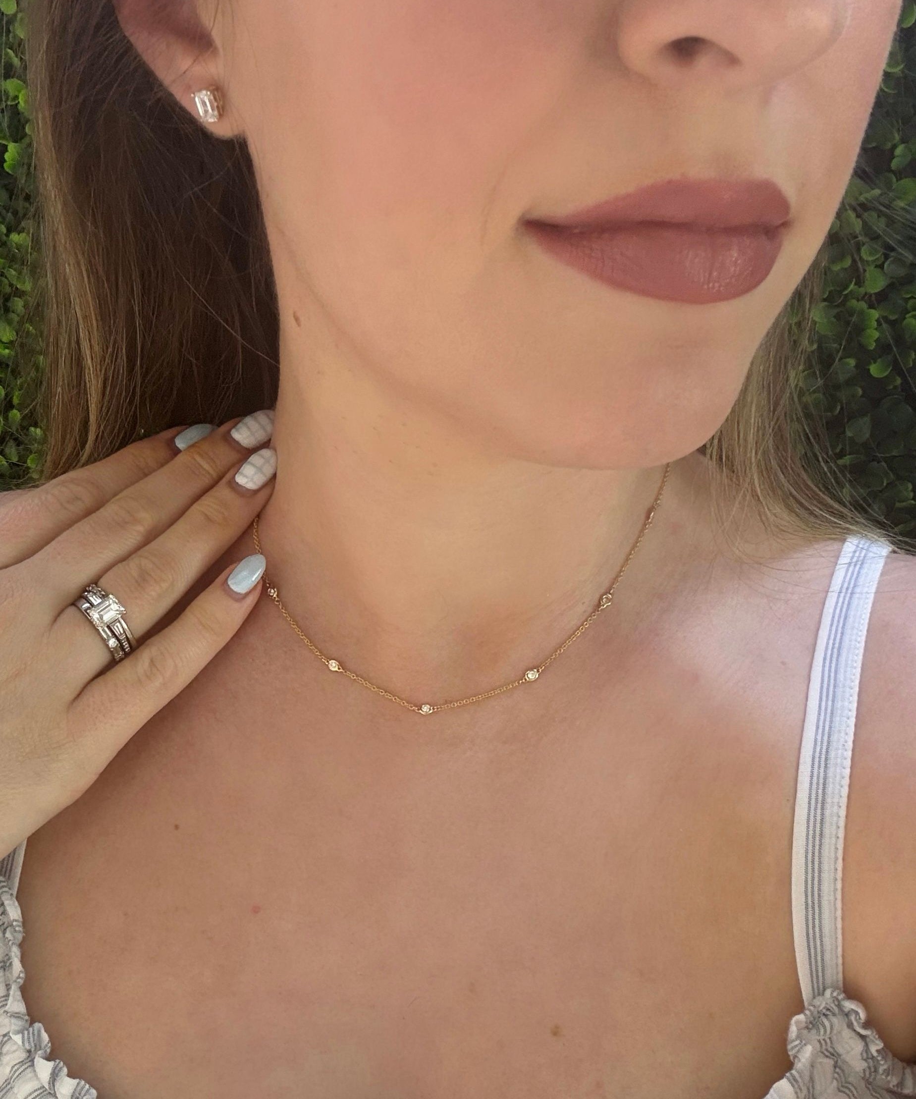 18" DBY Necklace 0.33CTTW 14KYG