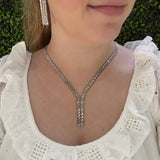 Vintage Sterling Silver V Necklace