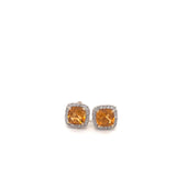 10k YG Dia & Citrine Earrings 1.36ctw 0.9dwt