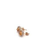 10k YG Dia & Citrine Earrings 1.36ctw 0.9dwt