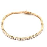 2.91ctw CVD Diamond Tennis BLT 14KYG