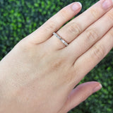 Straight Baguette 0.95ctw Diamond Wedding Band 14KWG