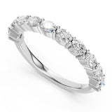 Custom CVD Oval Wedding Band 14KYG