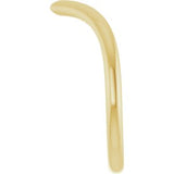 14K Yellow Gold Contour Band