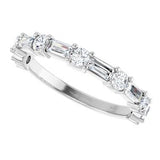 14K White Gold Diamond Anniversary Band