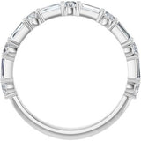 14K White Gold Diamond Anniversary Band