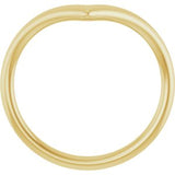 14K Yellow Gold Contour Band