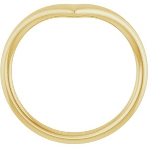 14K Yellow Gold Contour Band