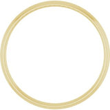 14K Yellow Gold 2 mm Comfort-Fit Half Round Band Size 6.5