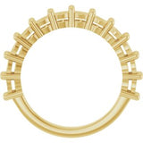CVD RD Shared Prong 1.73ctw Wedding Band 14KYG