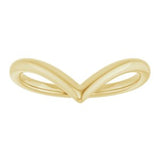 14K Yellow Gold Contour Band