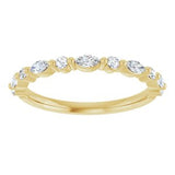 Marq/Rd Alternating Dia Band 0.27ctw 14KYG