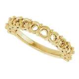 CVD RD Shared Prong 1.73ctw Wedding Band 14KYG