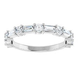 14K White Gold Diamond Anniversary Band