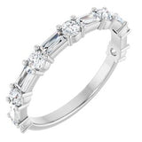 14K White Gold Diamond Anniversary Band